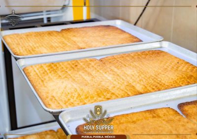 Bread and Wine Prepared for the Holy Supper in Puebla